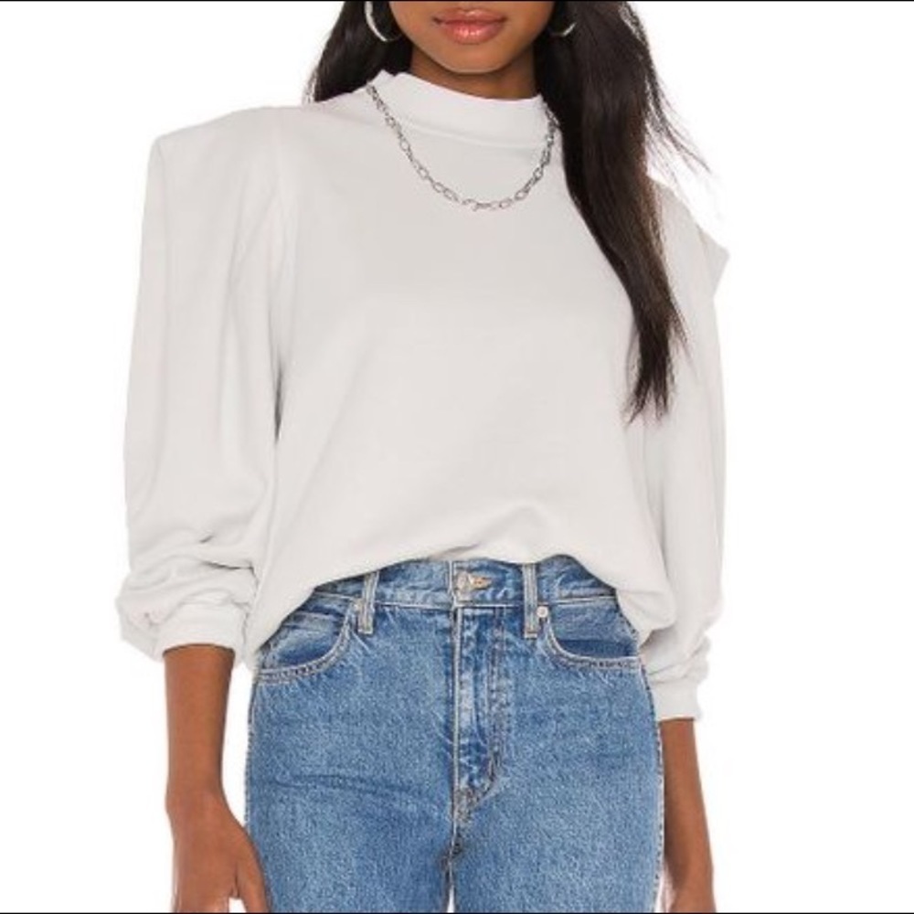 AGOLDE Folded Sleeve Sweatshirt